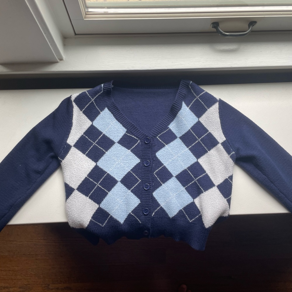Y2K Long sleeve blue sweater size 2
